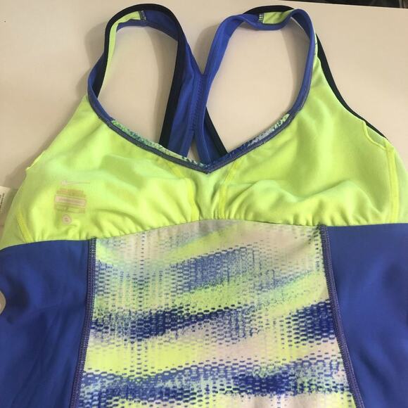 Nike Athletic lined tank top Blue and green Small - Picture 5 of 5